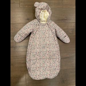 Floral snow puffer for baby. 2-6 months NWT
